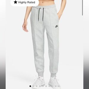 Nike Light Gray Joggers with Logo